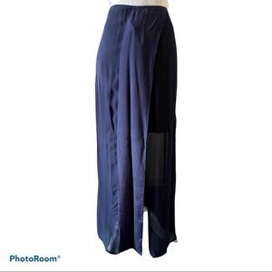 NU Denmark navy blue maxi skirt S